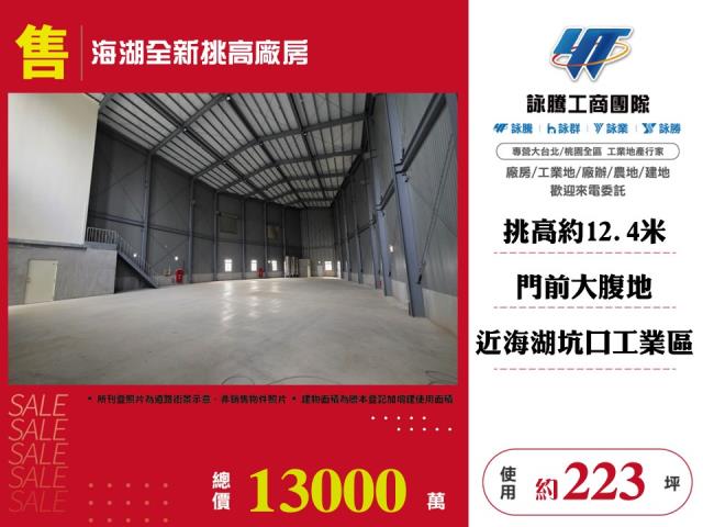 海湖全新挑高廠房 - 桃園市工業不動產