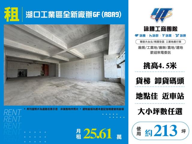湖口工業區全新廠辦6F(A8A9)