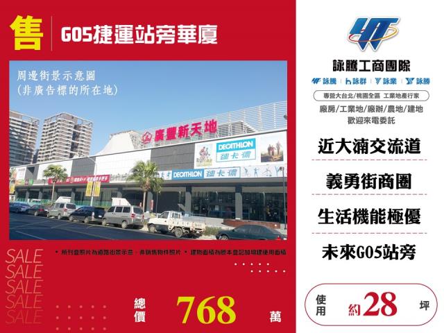 G05捷運站旁華廈 - 桃園市工業不動產