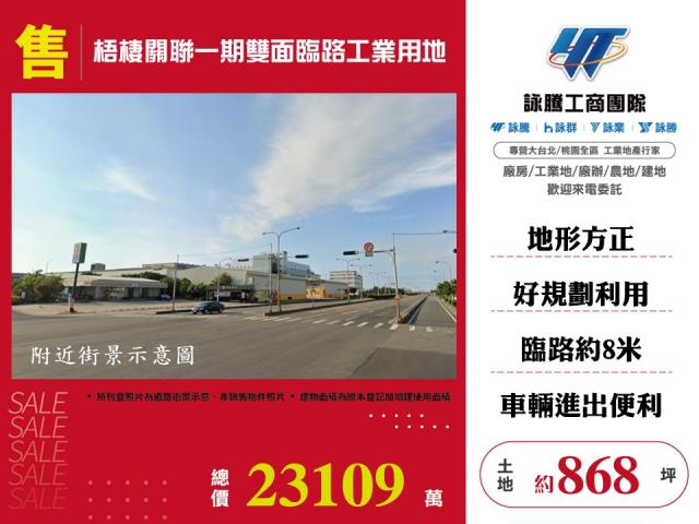 梧棲關聯一期雙面臨路工業用地 - 台中市工業不動產