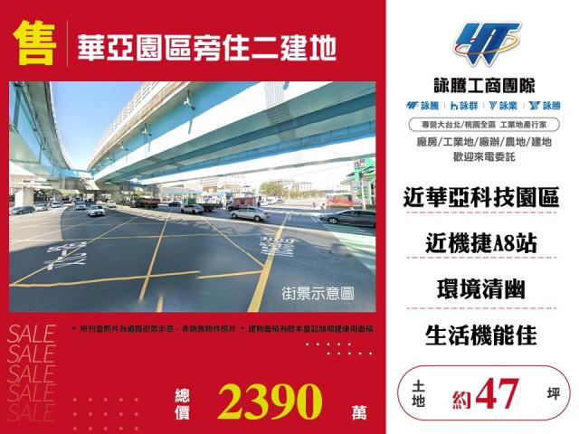 華亞園區旁住二建地 - 桃園市工業不動產