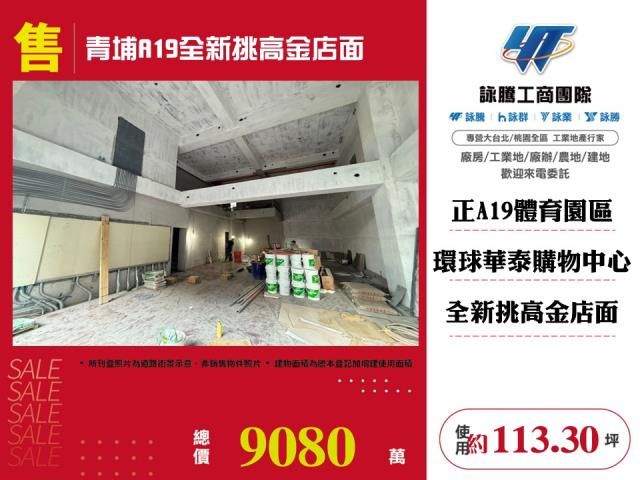 青埔A19全新挑高金店面